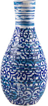 Beautiful Blue Batik Vase 14'