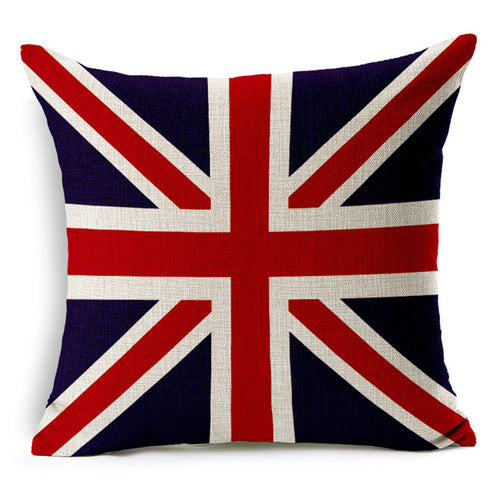 British Flag Accent Throw Pillow