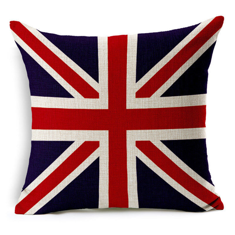 British Flag Accent Throw Pillow