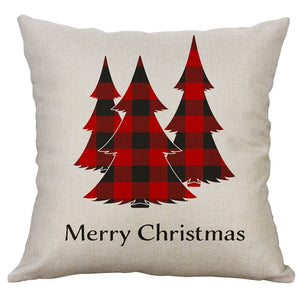 Merry Christmas Christmas Tree Throw Pillow