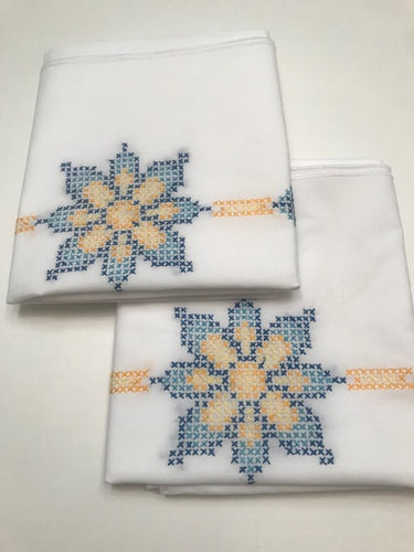 Classic Hand Embroidered Pillowcase Set