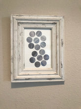 White Shabby Chic Framed Abstract Wall Art
