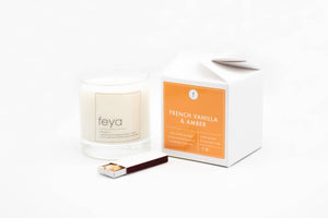 French Vanilla & Amber Candle - Feya